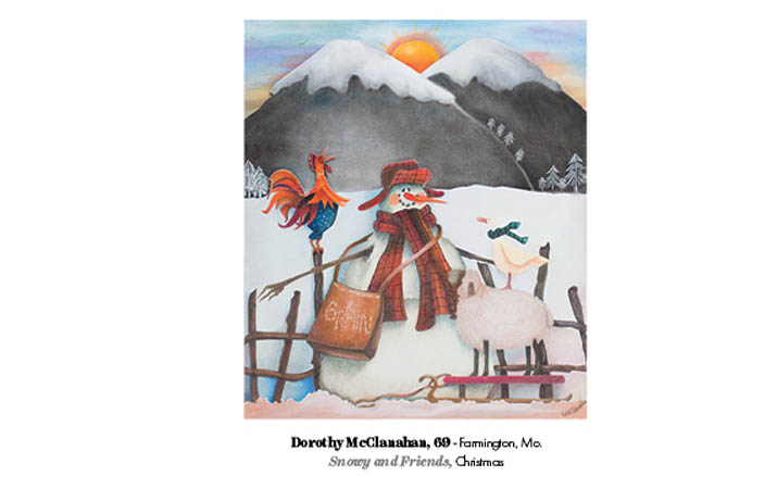 Postcard - Snowy and Friends by Dorothy McClanahan
