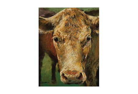 Birthday - Curious Cow by Juanita Rapp Wyman