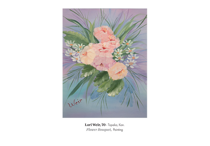 Postcard - Flower Bouquet by Lori Weir