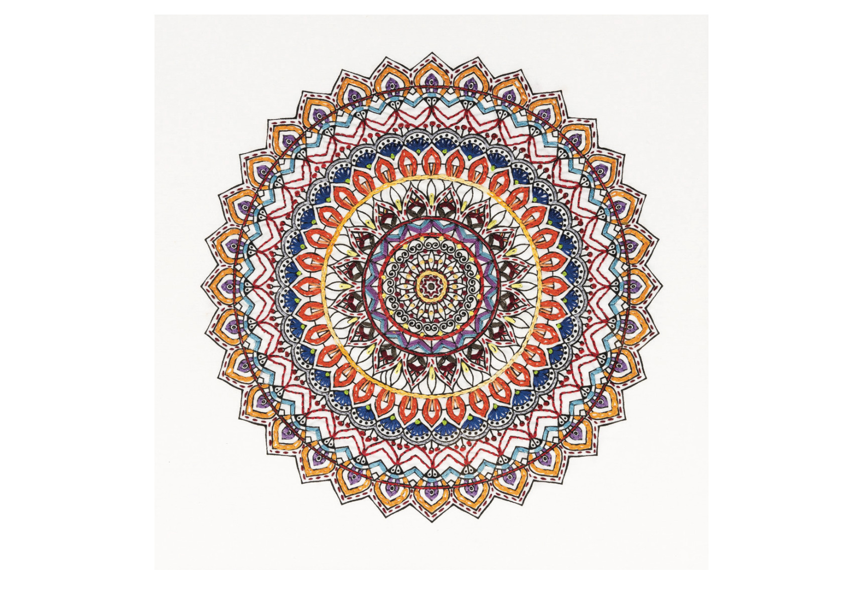 Blank - Zenbroidery Mandala by Coleen Weller