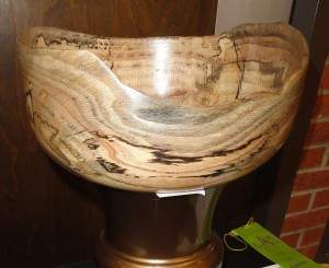 Jerg Frogley's spalted pin oak bowl.
