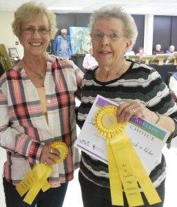 People’s Choice winners Barbara Culley, left, and Sue Vince.