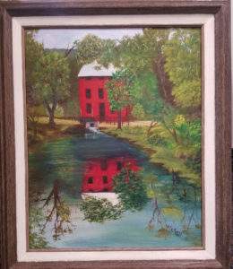 Wanda Wickell brought home a Best of Show award in the amateur division for her painting “Alley Spring Mill.”