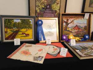 Artwork featured at the 2017 Art is Ageless exhibit at Lawrence Presbyterian Manor.