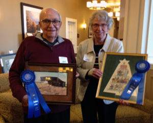 Gary and Jean Stahl took home blue ribbons in the photography and Christmas categories.