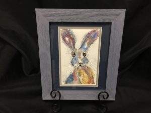 Janice Miller, “Funny Bunny,” first place Drawing, amateur.