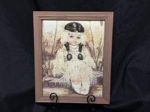 Doris Yeoman (Amateur), “Cherokee Child,” first place, Needlework, amateur.