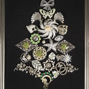 Jewelry Art - Tree made out of vintage brooches