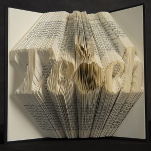 Mixed Media Crafts - Teach - Image of a book with pages folded to form the word teach.