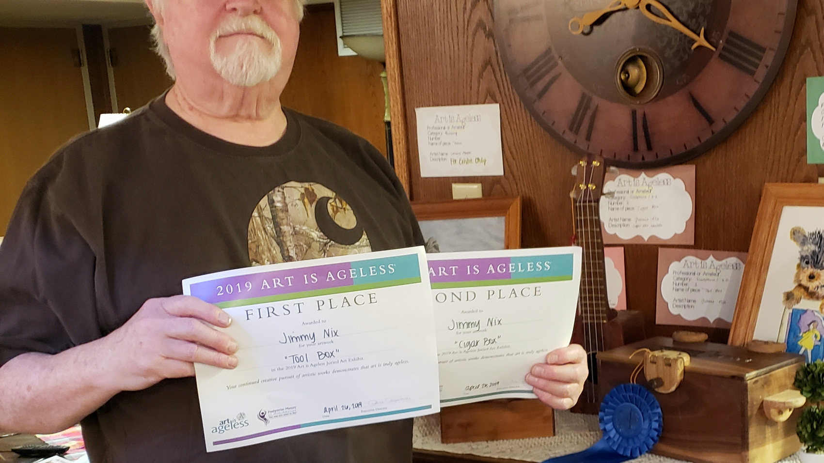Jimmy Nix won multiple awards at the Art Is Ageless competition.