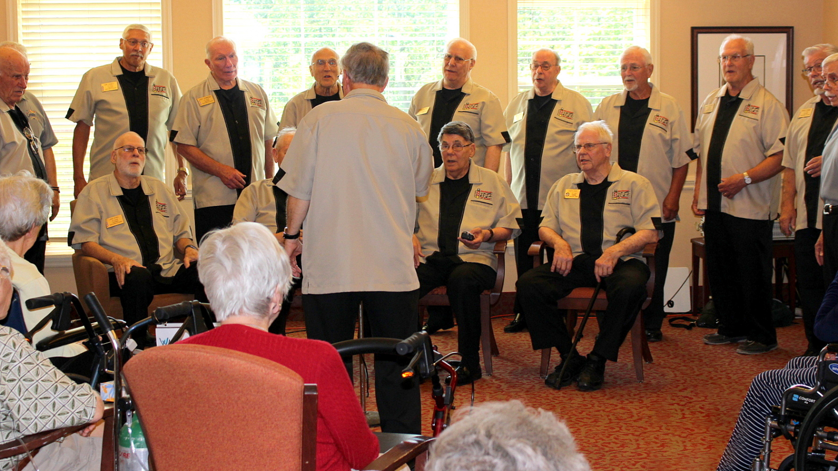 The Gentlemen of Sound came to perform for the residents. The show included a barbershop quartet and a sing-a-long.