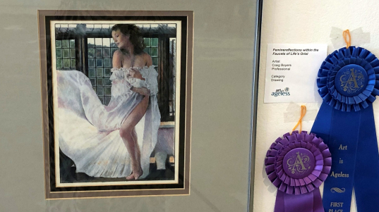 Best of Show professional: Craig Boyers, “Feminine Reflections within the Facets of Life’s Oriel”